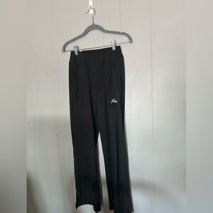 PUMA Black Athletic Jogger Pants Logo Pocket XS